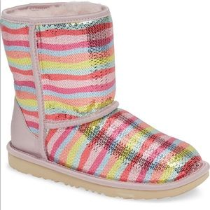 Classic sequin kids uggs